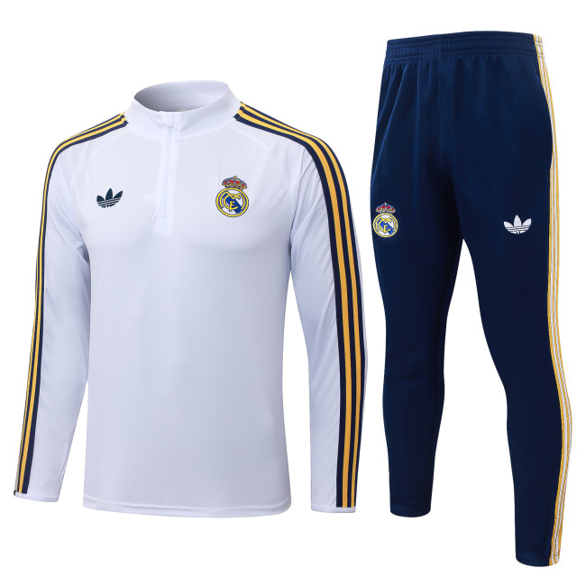 26-27 Real Madrid High Quality Half Pull Tracksuit