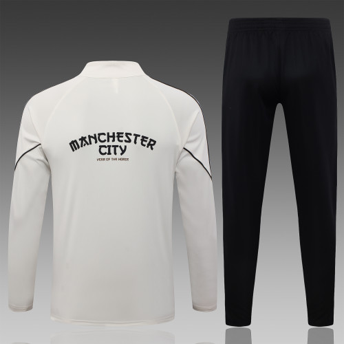 26-27 Manchester City High Quality Half Pull Tracksuit