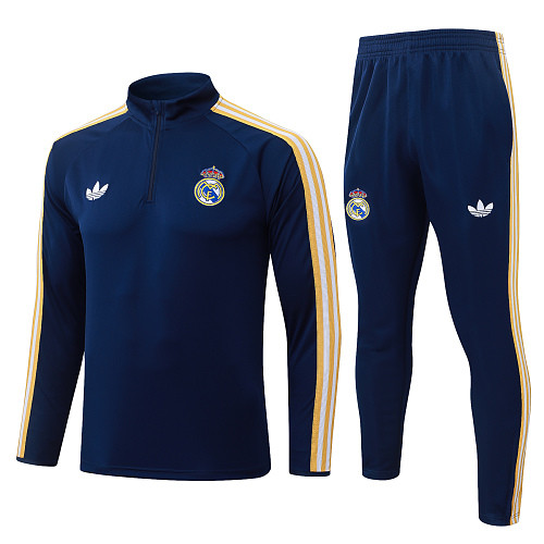 26-27 Real Madrid High Quality Half Pull Tracksuit