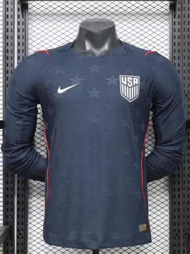 2026 World Cup USA Away Long Sleeve Player Version Soccer Jersey*长袖球员
