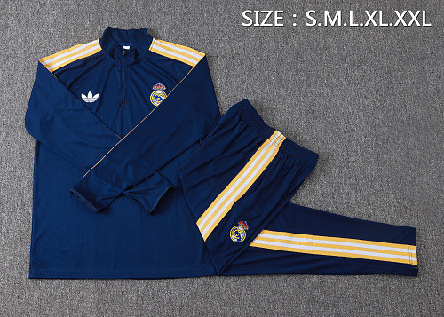 26-27 Real Madrid High Quality Half Pull Tracksuit