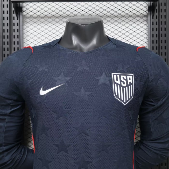 2026 World Cup USA Away Long Sleeve Player Version Soccer Jersey*长袖球员