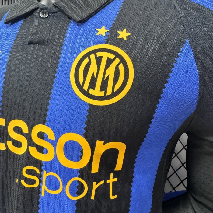 26-27 Inter Milan Home Long Sleeve Player Version Soccer Jersey (长袖球员)