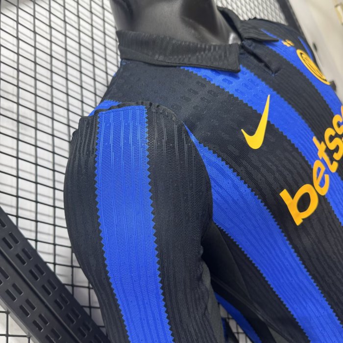 26-27 Inter Milan Home Long Sleeve Player Version Soccer Jersey (长袖球员)