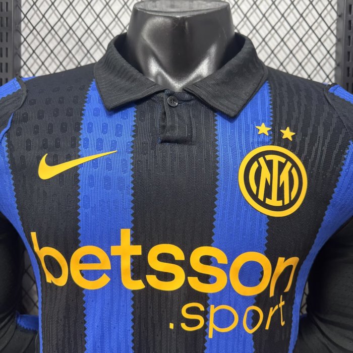 26-27 Inter Milan Home Long Sleeve Player Version Soccer Jersey (长袖球员)