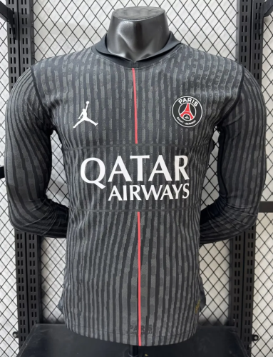 25-26 Paris Saint-Germain Fourth Long Sleeve Player Version Soccer Jersey*长袖球员