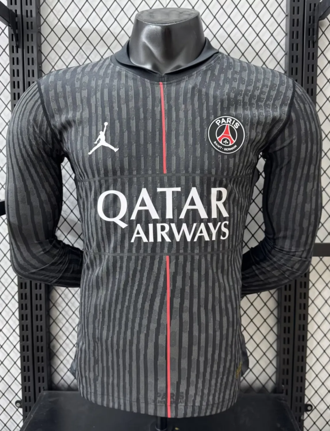 25-26 Paris Saint-Germain Fourth Long Sleeve Player Version Soccer Jersey*长袖球员