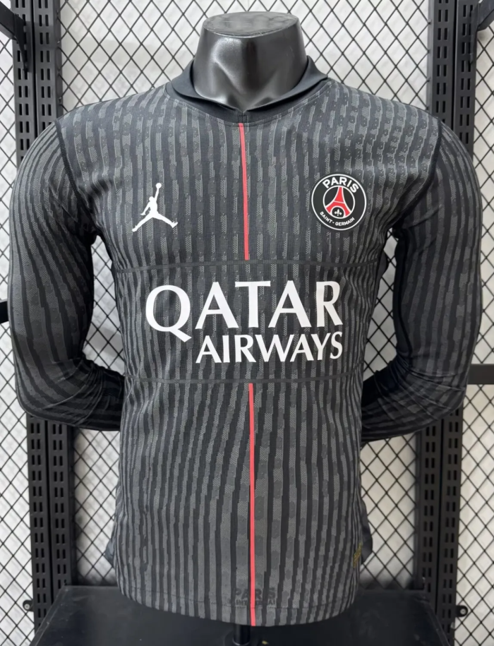 25-26 Paris Saint-Germain Fourth Long Sleeve Player Version Soccer Jersey*长袖球员