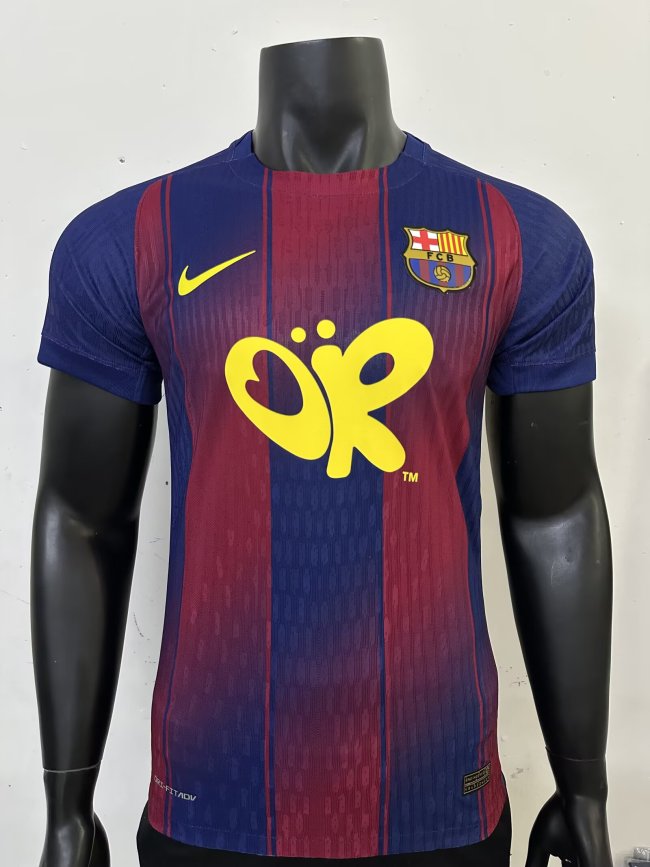 25-26 Barcelona Home Special Edition Player Version Soccer Jersey