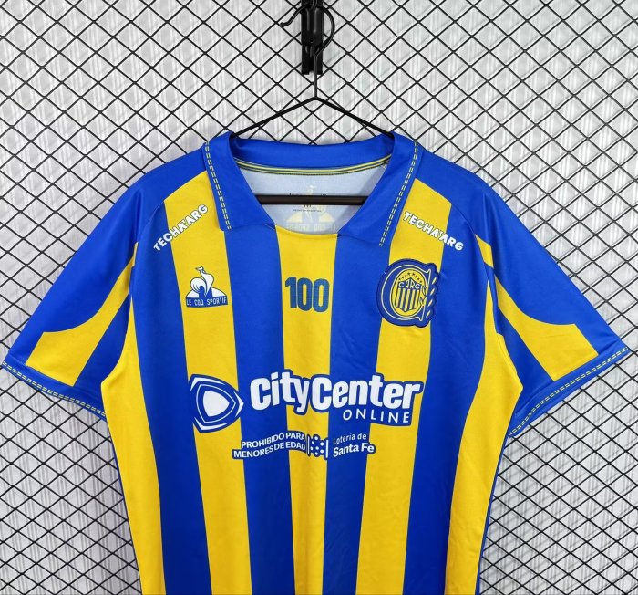 26-27 Rosario Central 100th Anniversary Commemorative Edition Fans Soccer Jersey