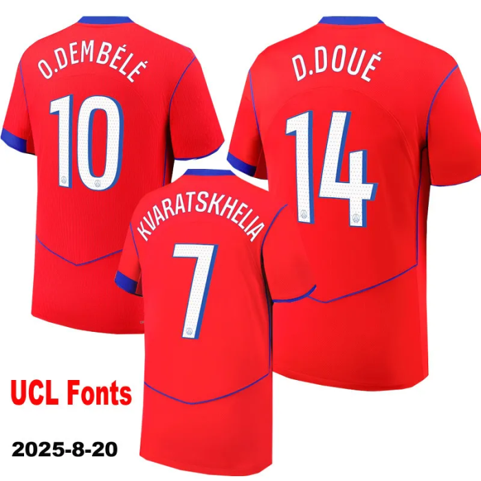 25-26 Paris Saint-Germain Third Player Version Soccer Jersey