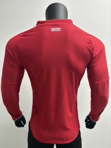 26-27 Manchester United Home Long Sleeve Player Version Soccer Jersey (长袖球员)