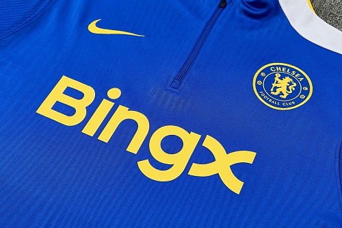 26-27 Chelsea High Quality Half Pull Tracksuit