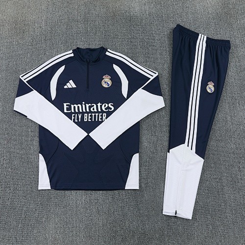 26-27 Real Madrid High Quality Half Pull Tracksuit