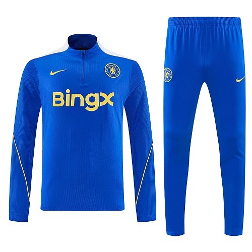 26-27 Chelsea High Quality Half Pull Tracksuit