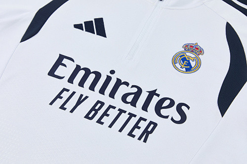 26-27 Real Madrid High Quality Half Pull Tracksuit