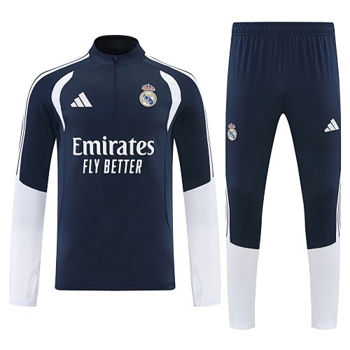 26-27 Real Madrid High Quality Half Pull Tracksuit