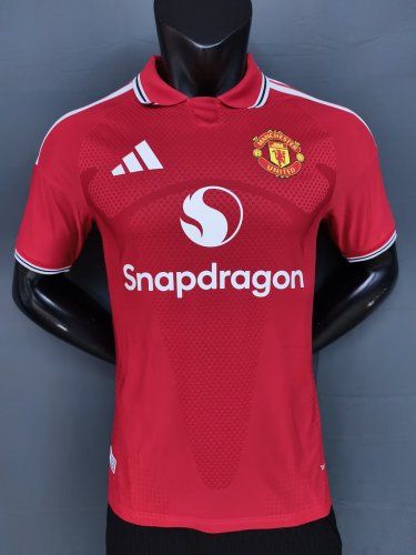 26-27 Manchester United Home Player Version Soccer Jersey