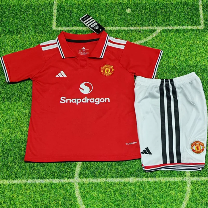 26-27 Manchester United Home Kids Soccer Jersey