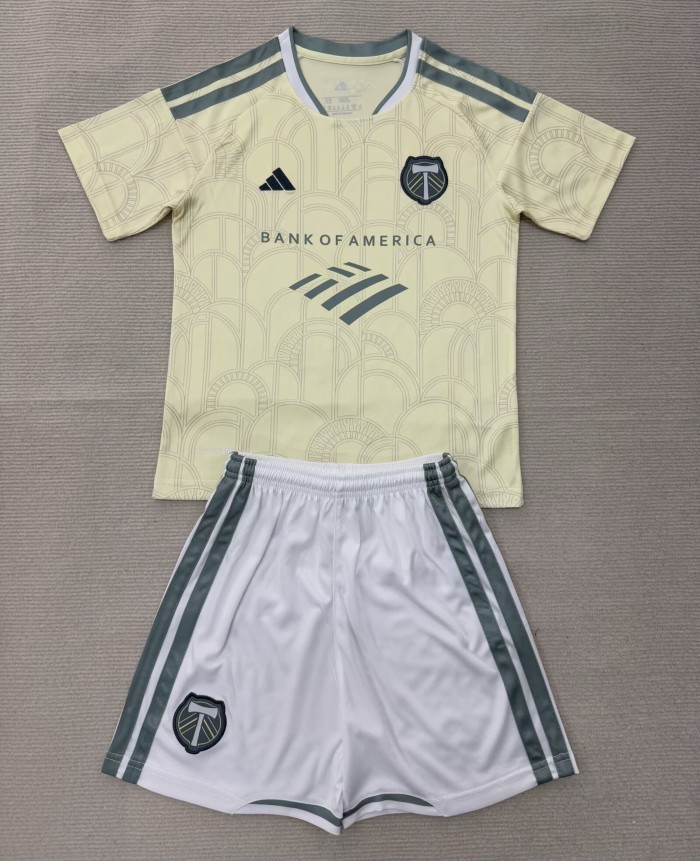 26-27 Portland Timbers Away Kids Soccer Jersey