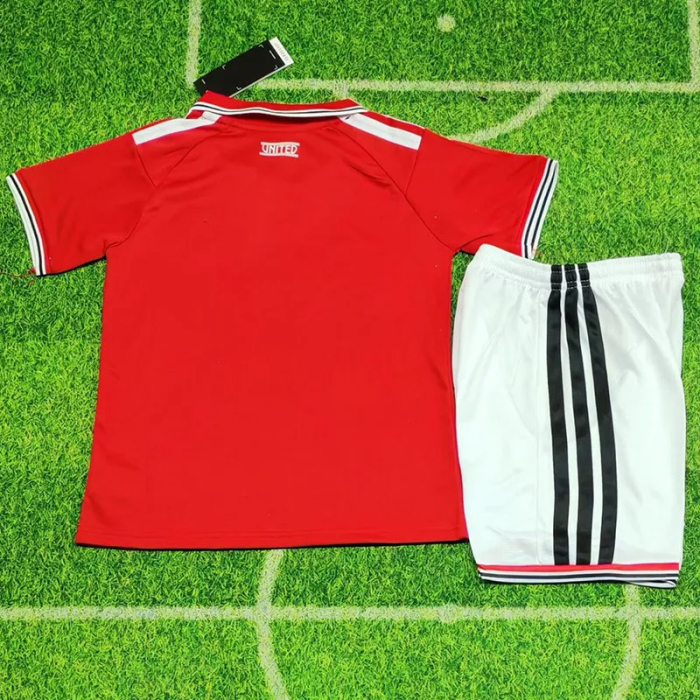 26-27 Manchester United Home Kids Soccer Jersey