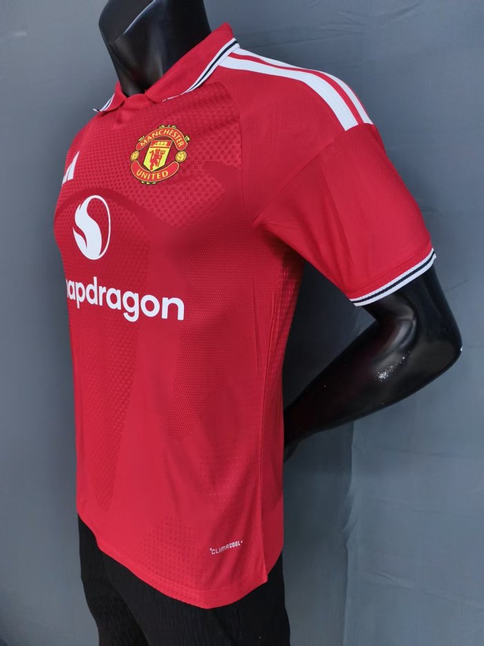 26-27 Manchester United Home Player Version Soccer Jersey