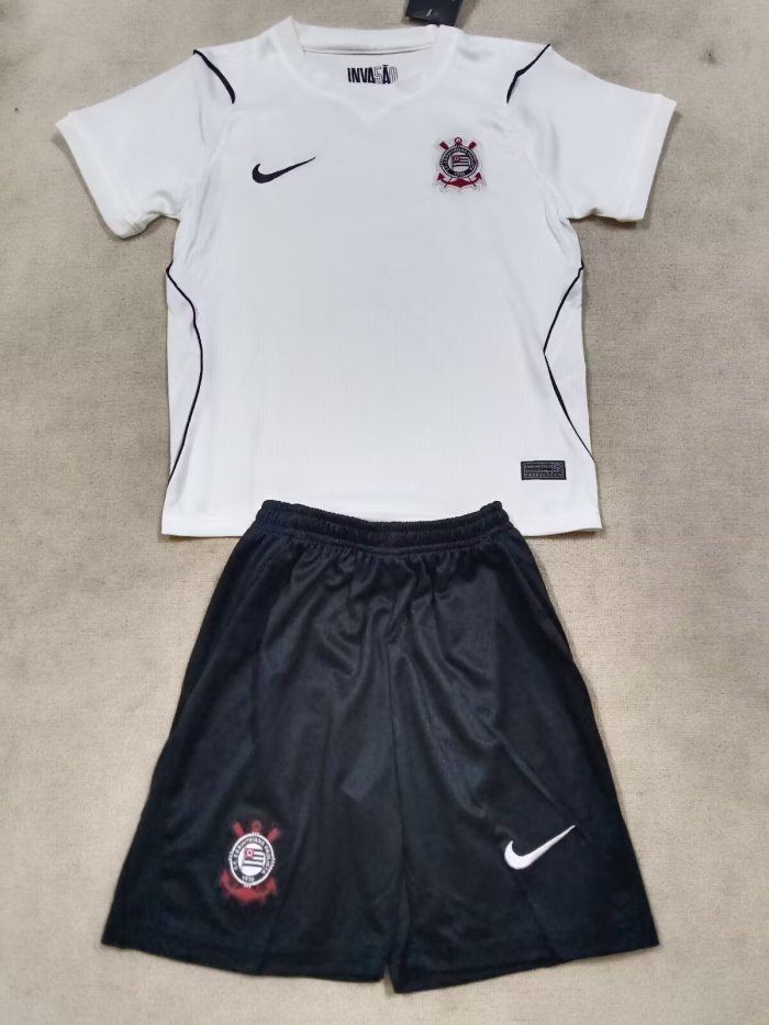 26-27 Corinthians Home Kids Soccer Jersey