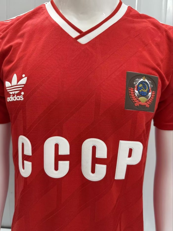1986 Soviet Union Home Retro Soccer Jersey