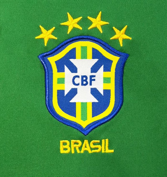 1998 Brazil Green Retro Soccer Jersey