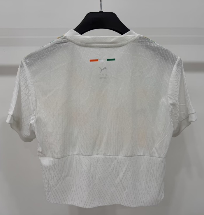 2026 Cote d'Ivoire Away Women Player Version Cheerleading Short-sleeved (女)