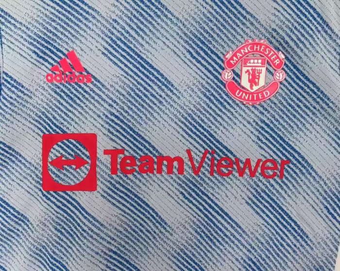 2021-2022 Manchester United Away Player Version Retro Soccer Jersey *球员
