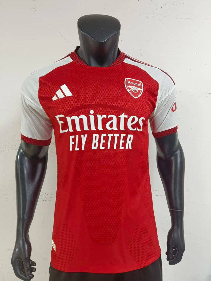 26-27 Arsenal Home Print CHAMPIONS # 26 Player Version Soccer Jersey