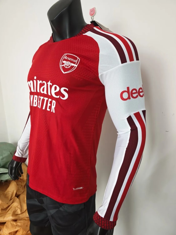 26-27 Arsenal Home Long Sleeve Player Version Soccer Jersey (长袖球员)