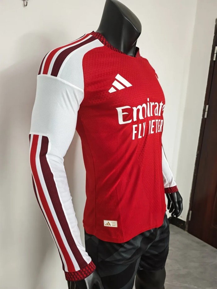 26-27 Arsenal Home Long Sleeve Player Version Soccer Jersey (长袖球员)