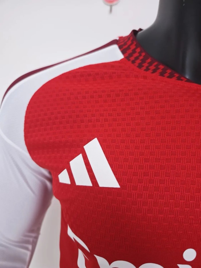 26-27 Arsenal Home Long Sleeve Player Version Soccer Jersey (长袖球员)