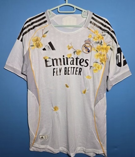 25-26 Real Madrid Embroidered Version Soccer Jersey