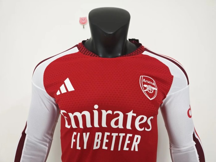 26-27 Arsenal Home Long Sleeve Player Version Soccer Jersey (长袖球员)