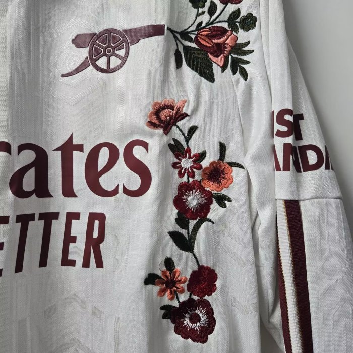 25-26 Arsenal Embroidered Version Long Sleeve Soccer Jersey (长袖)