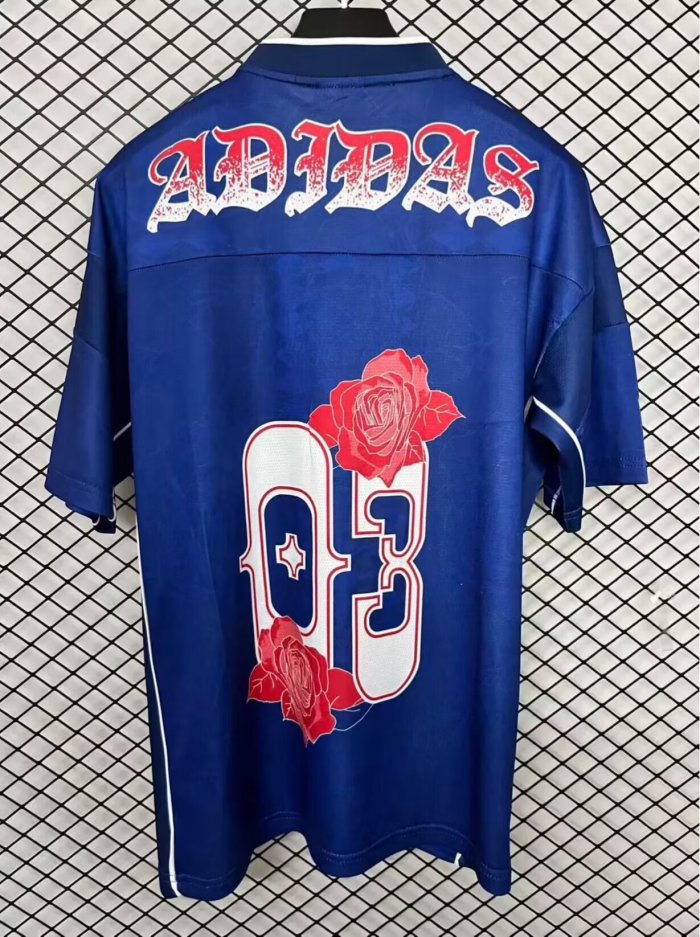 2026 AD Blue Hip-Hop Version Retro Soccer Jersey