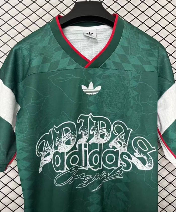 2026 AD Green Hip-Hop Version Retro Soccer Jersey