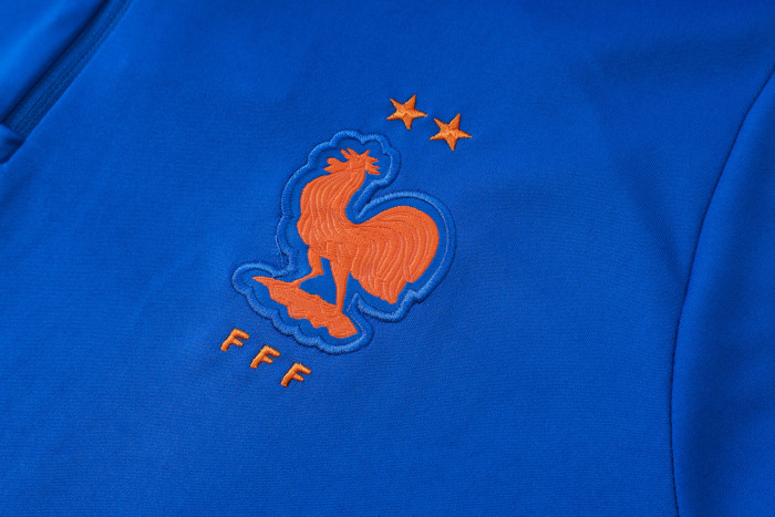 26-27 France High Quality Half Pull Tracksuit