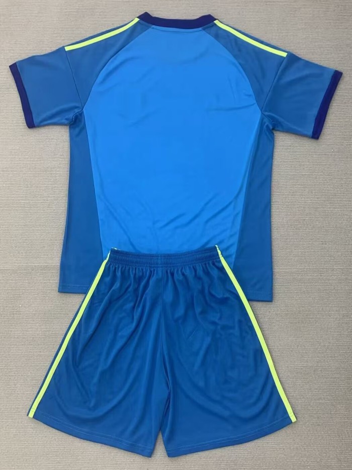 2026 Spain Blue GoalKeeper Adult Suit