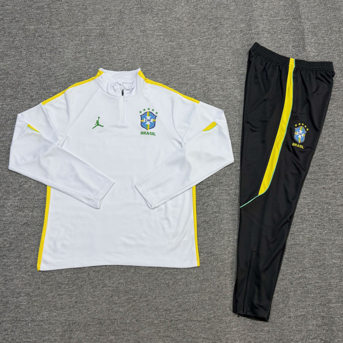 26-27 Brazil High Quality Half Pull Tracksuit
