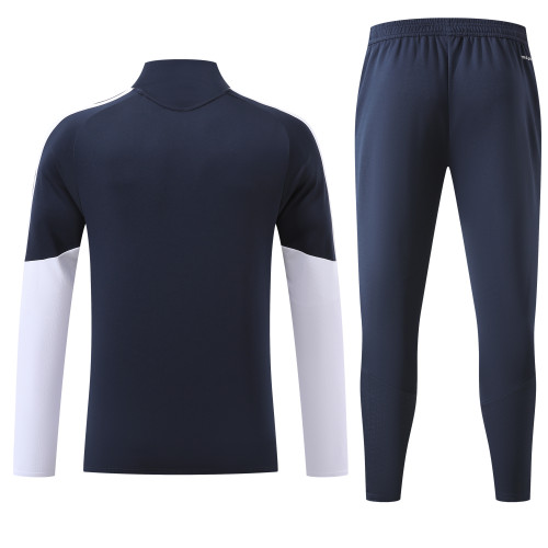 26-27 AD White Kids Half Pull Tracksuit