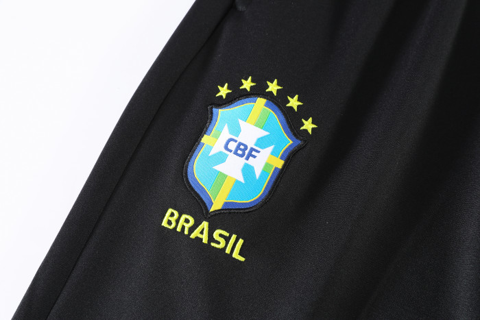 26-27  Brazil High Quality Kids Half Pull Tracksuit