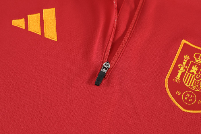 26-27  Spain High Quality Half Pull Tracksuit