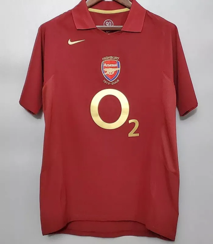 2005-2006 Arsenal Home Retro Soccer Jersey