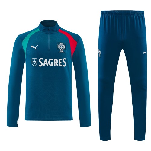 26-27 Portugal High Quality Half Pull Tracksuit