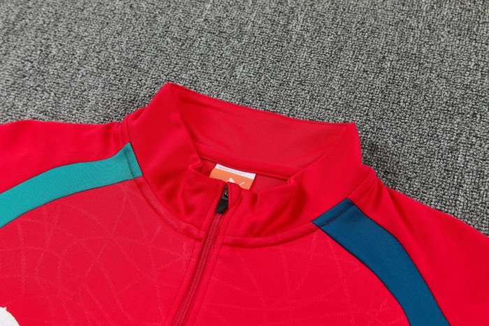26-27 Portugal High Quality Half Pull Tracksuit