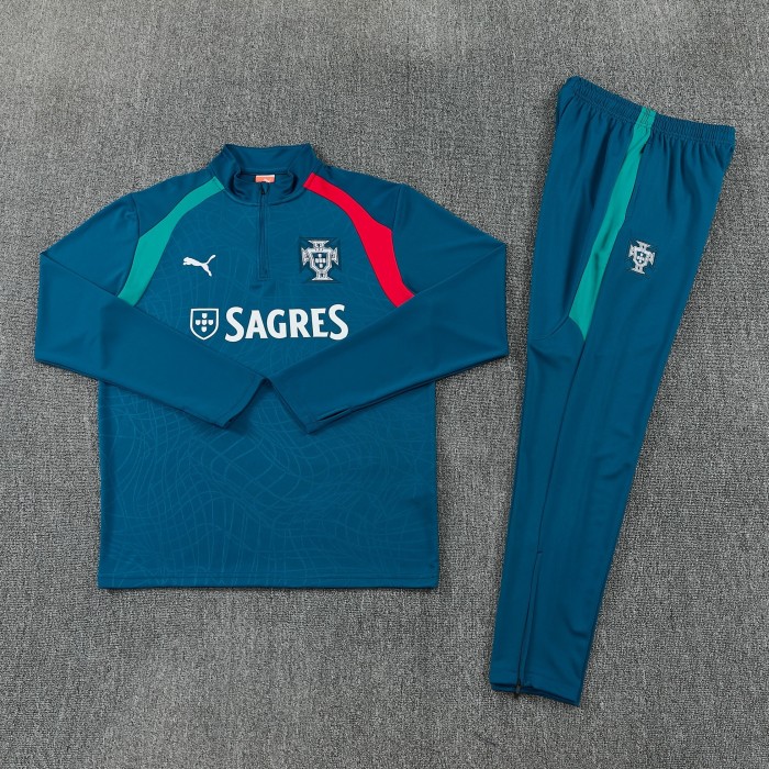 26-27 Portugal High Quality Half Pull Tracksuit